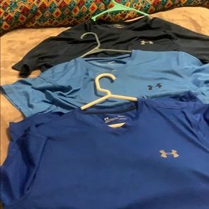 UNDER ARMOUR HEAT GEAR DRI FIT T-SHIRTS V-NECK